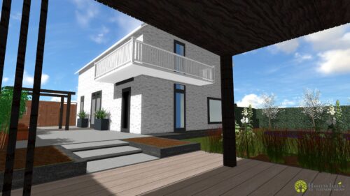Bouwhuis 3D tuinontwerp