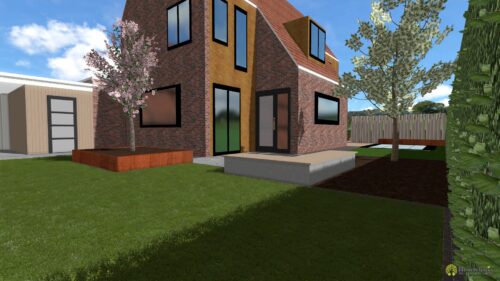 Bouwhuis 3D tuinontwerp
